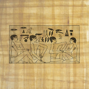 Dessin egyptien sur la Reflexologie